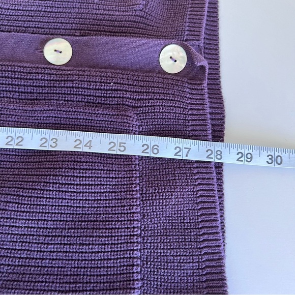 Paul James Women’s Midweight Cotton Ribbed V Neck Cardigan With Pockets - Picture 8 of 9